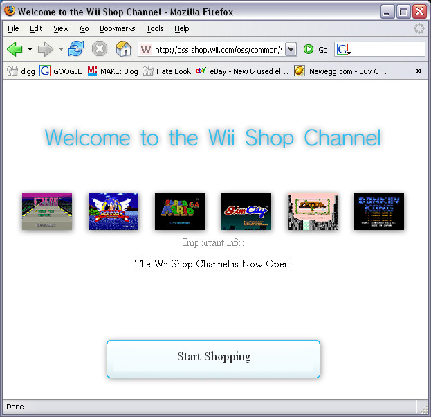 Wii Shop Channel List Games